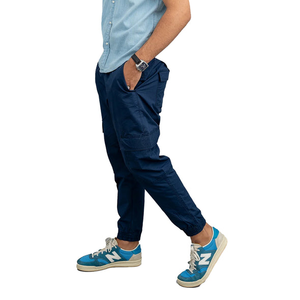 Men’s Blue Cargo Trouser – Comfortable & Stylish Everyday Wear