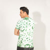 Tie And Dye Short Sleeve Crew Neck T-shirt- Green