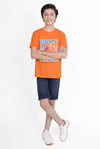 Basket Ball T-Shirt- ORANGE