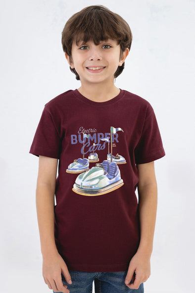 Bumper Car T-Shirt- MAROON