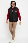 Men’s Black Sleeveless Puffer Jacket