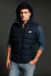 Men’s Navy Blue Sleeveless Puffer Jacket