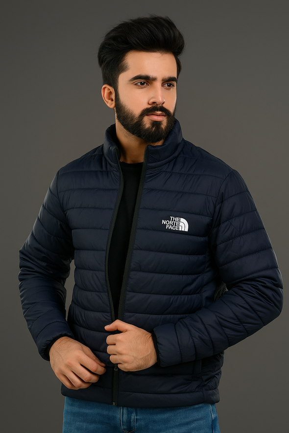 Navy Blue Puffer Jacket