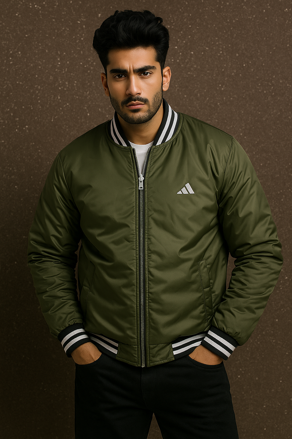 CLASSIC BOMBER JACKET Olive Green COLOR