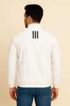 White Adidas Windbreaker Jacket – Stylish & Lightweight