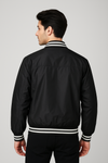 Classic Black Bomber Jacket – Winter Outerwear