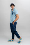 Men’s Blue Cargo Trouser – Comfortable & Stylish Everyday Wear