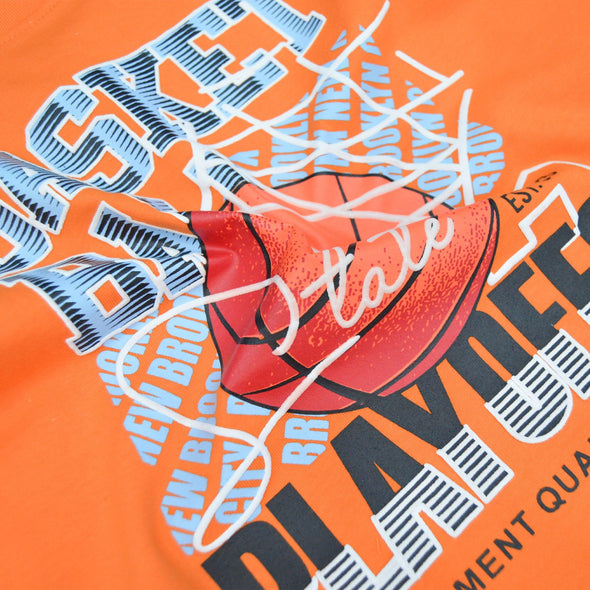 Basket Ball T-Shirt- ORANGE