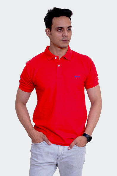BOSS POLO SHIRT-RED